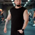 Майка спортивная без рукавов хлопок