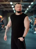 Майка спортивная без рукавов хлопок