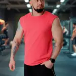 Майка спортивная без рукавов хлопок