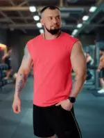 Майка спортивная без рукавов хлопок