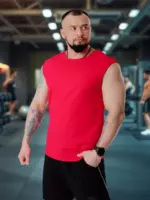Майка спортивная без рукавов хлопок — изображение 2